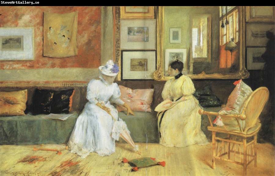 William Merrit Chase A Friendly Call